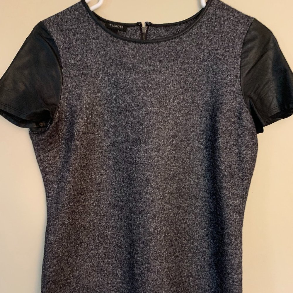 Faux Leather Top, Talbots Small,